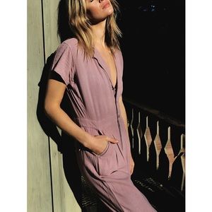 Margot Short Sleeve Coverall, XS, like new, wild mushroom